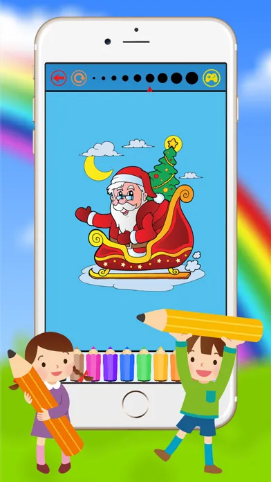 Ảnh chụp màn hình của Christmas & Santacros Coloring Book for Kids