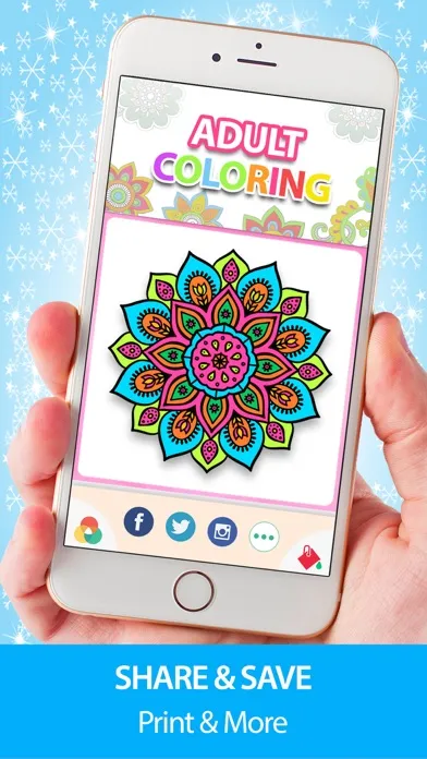 Screenshot di Adult Coloring Book - Mandala Pigment Color Pages