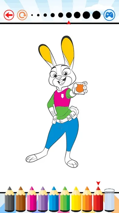 Coloring Book For Kid Education Game - Nick and Judy Edition Drawing And Painting Free Game HD應用截圖