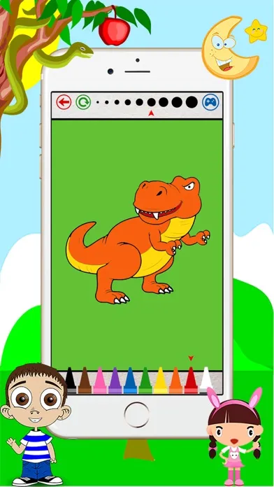 Dino Coloring Book - Dinosaur Drawing for Kids Free Games应用截图
