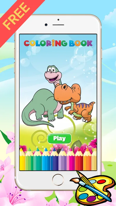 Dinosaur Dragon Coloring Book - All In 1 Dino Drawing, Animal Paint And Color Games HD For Good Kid Screenshots