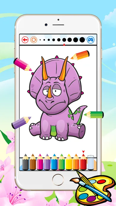 Dinosaur Dragon Coloring Book - All In 1 Dino Drawing, Animal Paint And Color Games HD For Good Kid Screenshots