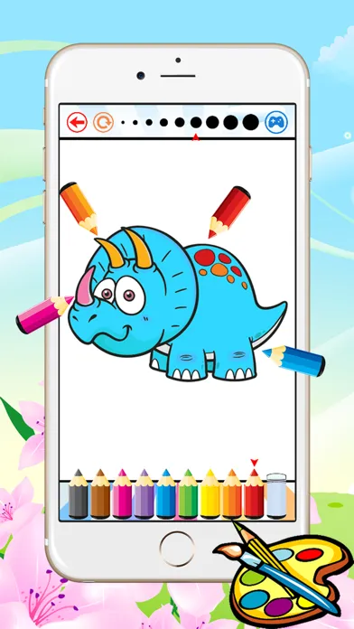 Dinosaur Dragon Coloring Book - All In 1 Dino Drawing, Animal Paint And Color Games HD For Good Kid Screenshots
