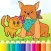 Dog & Cat Coloring Book - All In 1 Drawing Paint And Color Games for Kid