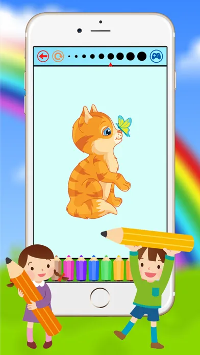 Capturas de pantalla de Dog & Cat Coloring Book - Animal Drawing for Kids Free Game