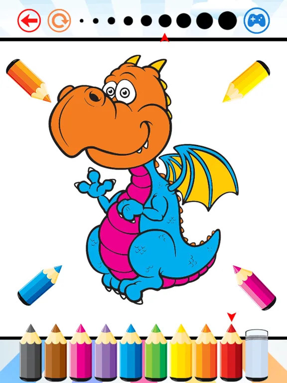 Dragon Dinosaur Coloring Book - Drawing and Painting Dino Game HD, All In 1 Animal Series Free For Kid iPad  স্ক্রিনশট