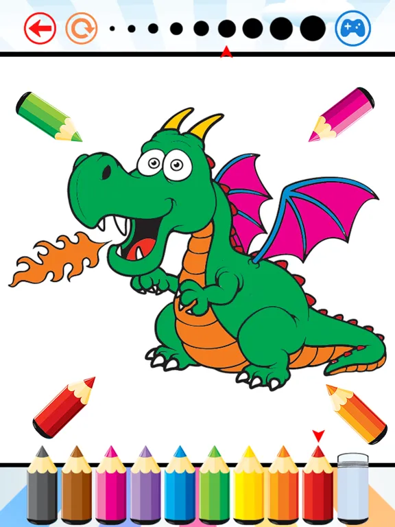 Dragon Dinosaur Coloring Book - Drawing and Painting Dino Game HD, All In 1 Animal Series Free For Kid iPad  স্ক্রিনশট