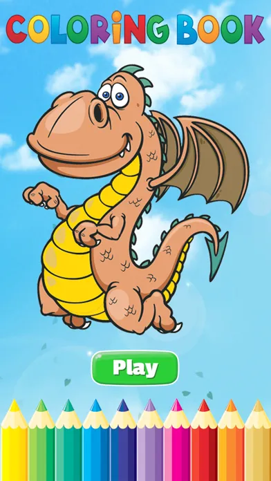Dragon Dinosaur Coloring Book - Drawing and Painting Dino Game HD, All In 1 Animal Series Free For Kid স্ক্রিনশট