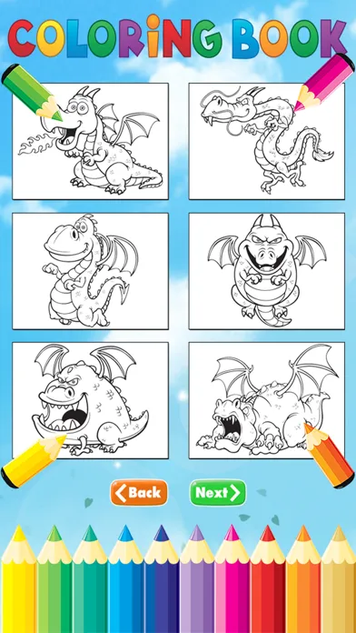 Dragon Dinosaur Coloring Book - Drawing and Painting Dino Game HD, All In 1 Animal Series Free For Kid স্ক্রিনশট