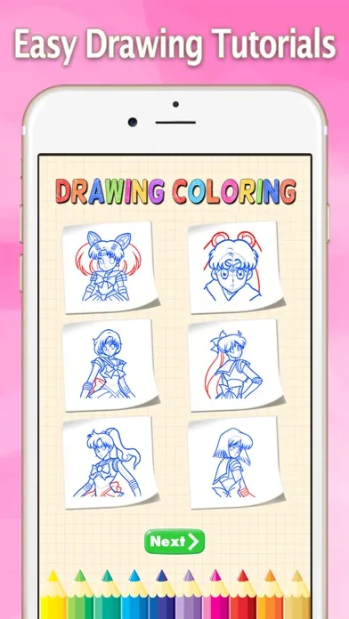 Скриншоты How to Draw for Sailor Moon : Drawing and Coloring