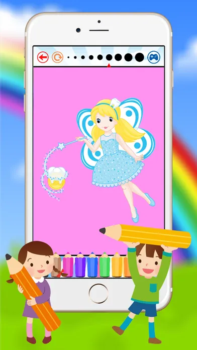 Tangkapan layar Fairy & Princess Coloring Book for Kids Preschool Toddler