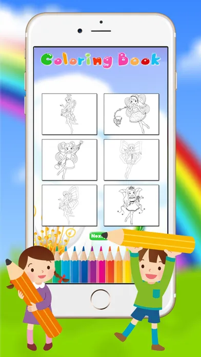 Tangkapan layar Fairy & Princess Coloring Book for Kids Preschool Toddler