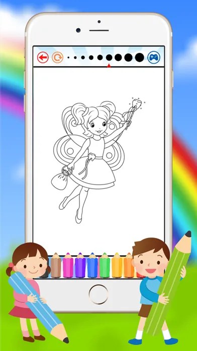 Tangkapan layar Fairy & Princess Coloring Book for Kids Preschool Toddler