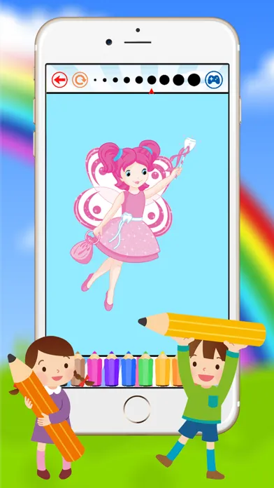Tangkapan layar Fairy & Princess Coloring Book for Kids Preschool Toddler