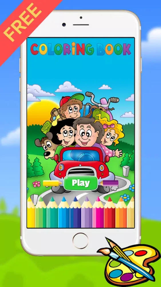 Family Coloring Book for kids and Preschool Toddler Drawing 스크린샷