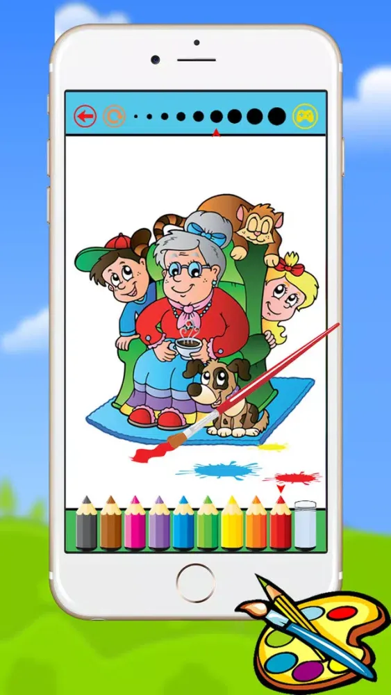 Family Coloring Book for kids and Preschool Toddler Drawing 스크린샷
