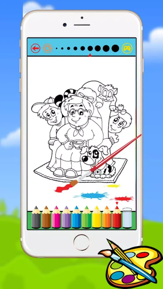 Family Coloring Book for kids and Preschool Toddler Drawing 스크린샷
