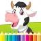 Farm & Animals coloring book - drawing free game for kids