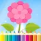 Flower Coloring Book For Kid - Drawing And Painting Relaxation Stress Relief Color Therapy Games