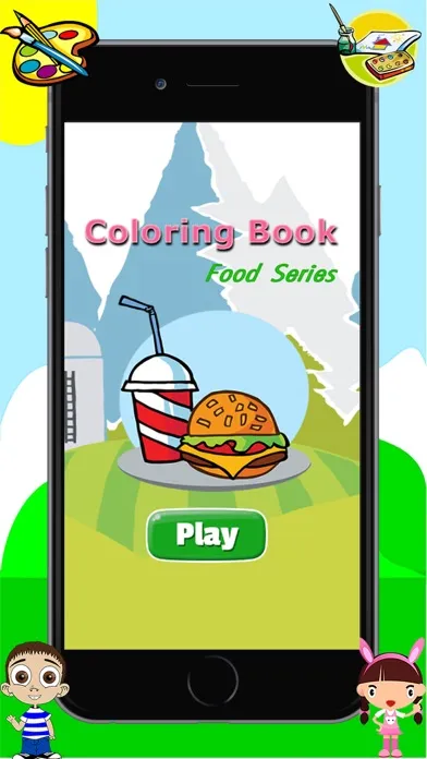 Скриншоты Food Coloring Book -  Drawing Painting for Kids Free Games
