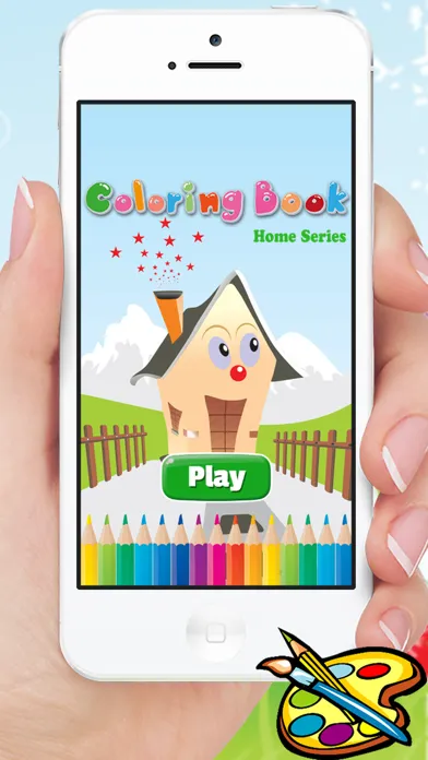 Dream House Coloring Book - Home Drawing for Kid free Games应用截图