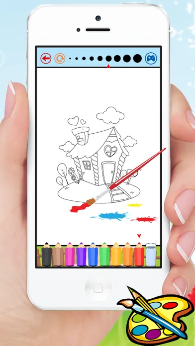 Dream House Coloring Book - Home Drawing for Kid free Games应用截图
