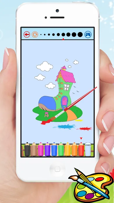 Dream House Coloring Book - Home Drawing for Kid free Games应用截图
