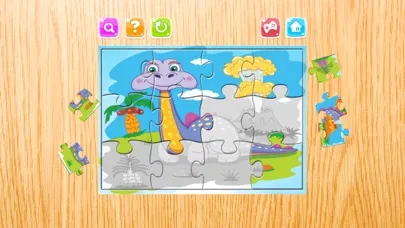 Ảnh chụp màn hình của Dino Puzzle Games Free - Dinosaur Jigsaw Puzzles for Kids and Toddler - Preschool Learning Games