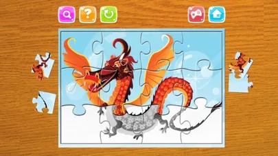 Screenshot di Dinosaur And Dragon Puzzle - Dino Jigsaw Puzzles For Kids Toddler and Preschool Learning Games