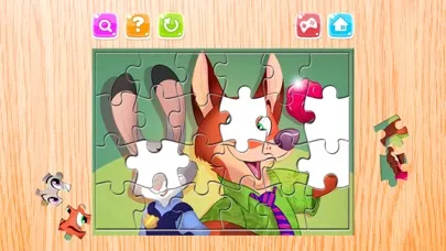 Cartoon Puzzle – Jigsaw Puzzles Box for Judy Hopps and Nick - Kids Toddler and Preschool Learning Games Ekran Görüntüleri