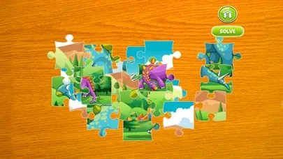 Ảnh chụp màn hình của Dinosaur Puzzle for Kids Cartoon Dino Jigsaw Games