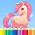 Coloring Book For Little Pony - Horse drawing for kid game