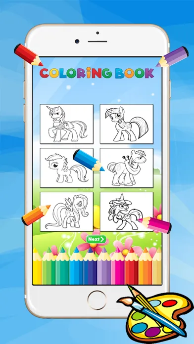 Скриншоты Coloring Book For Little Pony - Horse drawing for kid game