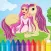 Princess Coloring Book for a Little Preschool Toddler Girls