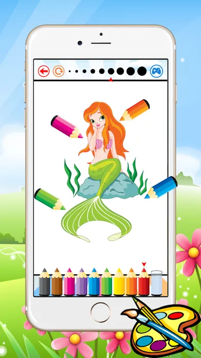 Captures d'écran de Princess & Mermaid Coloring Book - All In 1 Sea Drawing