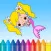 Sea Animals & Mermaid Coloring Book - Drawing Painting Kids