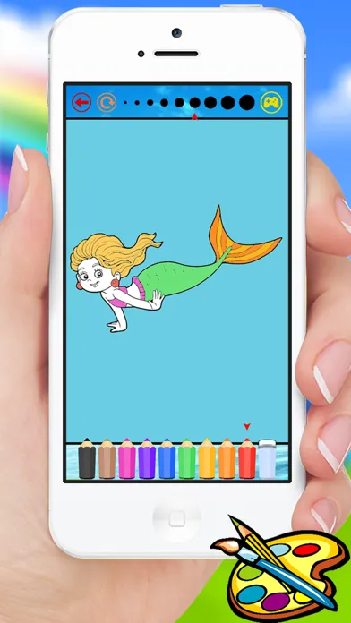 Sea Animals & Mermaid Coloring Book - Drawing Painting Kids应用截图
