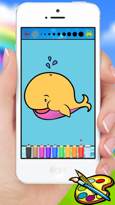 Sea Animals & Mermaid Coloring Book - Drawing Painting Kids应用截图