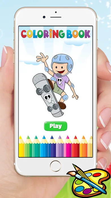 Sport Cartoon Coloring Book - Drawing for kids free games Screenshots