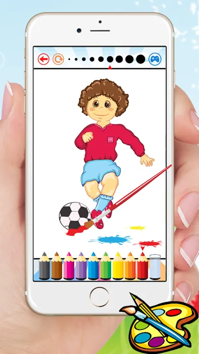 Sport Cartoon Coloring Book - Drawing for kids free games Screenshots