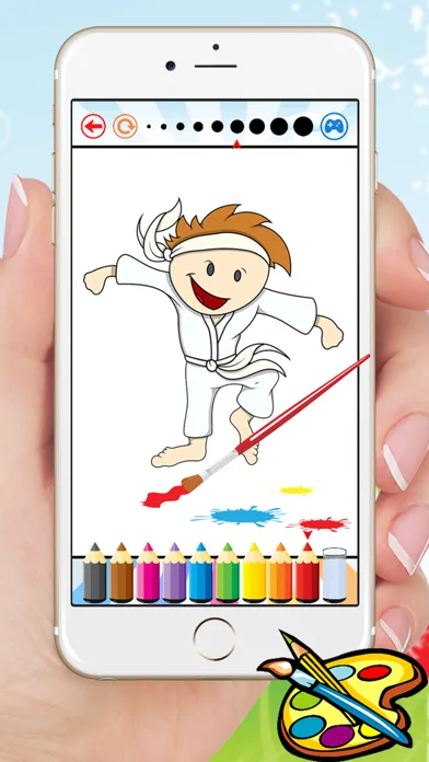 Sport Cartoon Coloring Book - Drawing for kids free games Screenshots