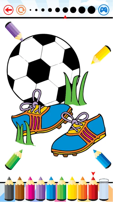 Soccer Football Coloring Book - Sport drawing and painting for kid free game good color HD Screenshots