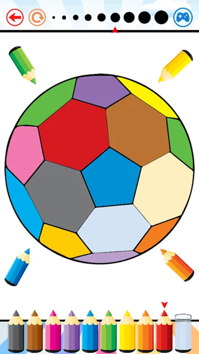 Soccer Football Coloring Book - Sport drawing and painting for kid free game good color HD Screenshots