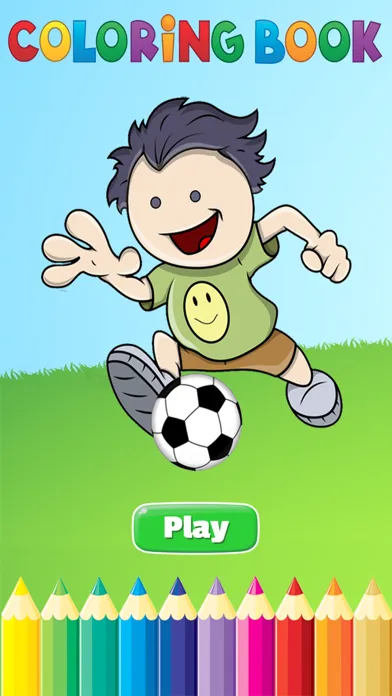 Soccer Football Coloring Book - Sport drawing and painting for kid free game good color HD Screenshots