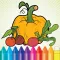 Vegetable & Fruit Coloring Book - Drawing Connect dots kids