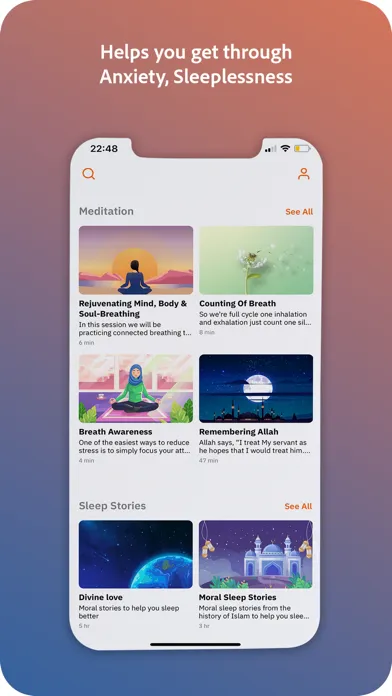 SAKEENAH-Muslim Meditation App स्क्रीनशॉट