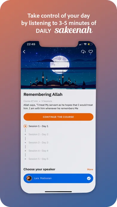 SAKEENAH-Muslim Meditation App स्क्रीनशॉट