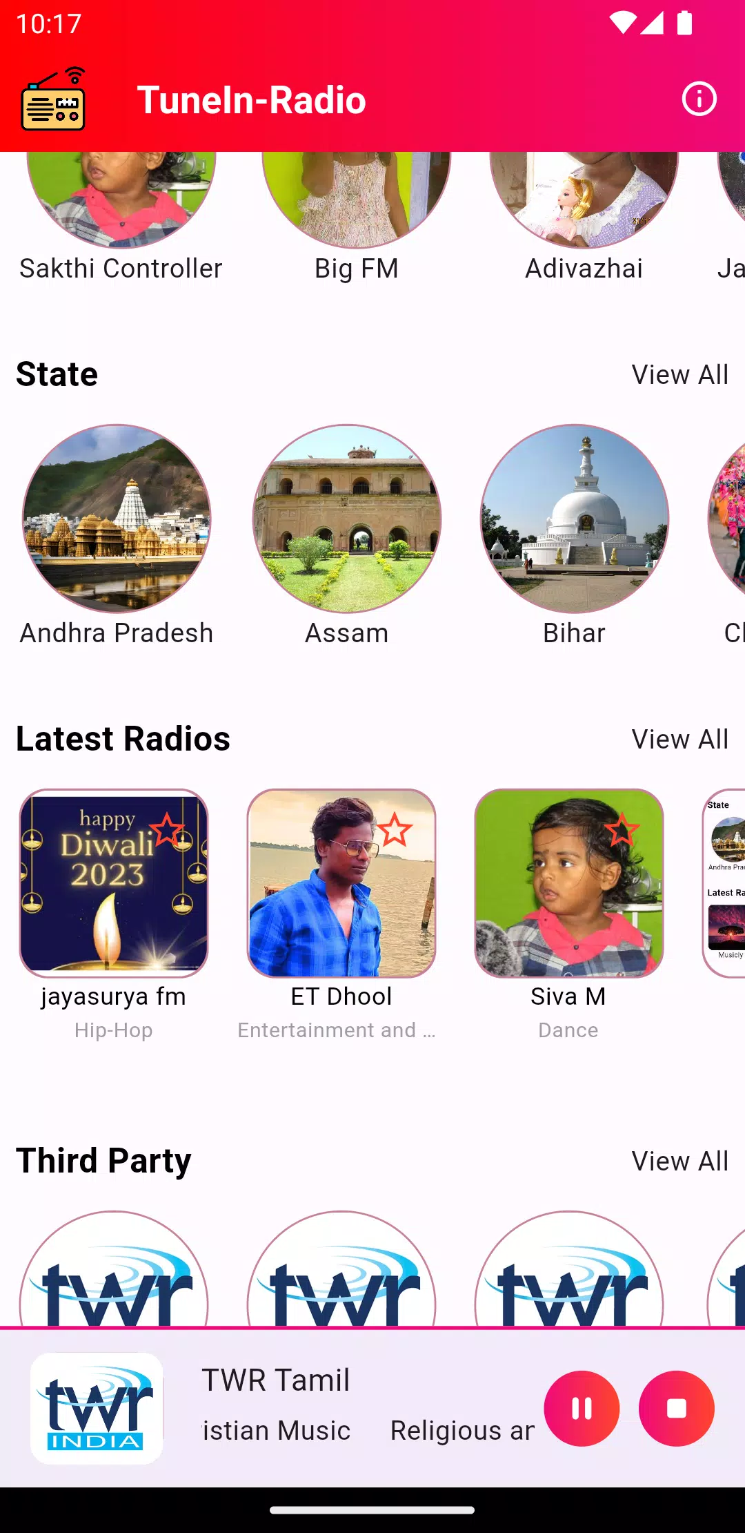 TuneIn-Radiodes captures d'écran de l'application2