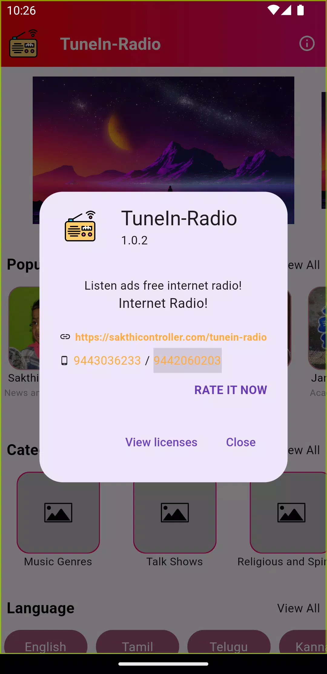 TuneIn-Radiodes captures d'écran de l'application5