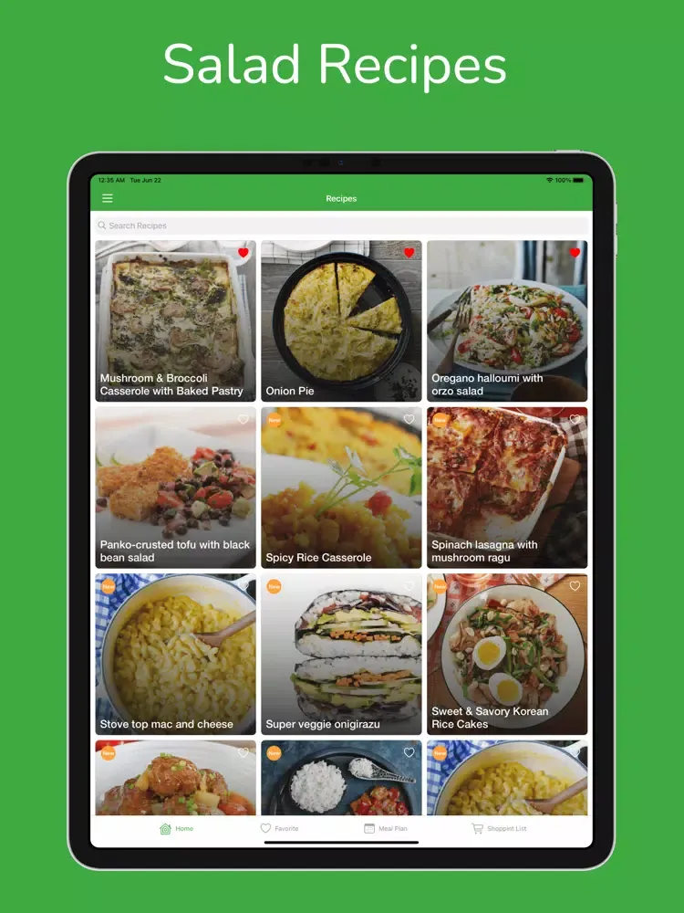 Ảnh chụp màn hình của Salad Recipes & Meal Plan iPad 